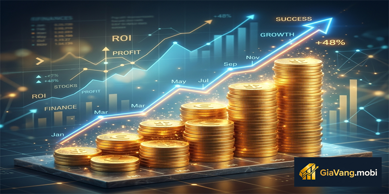 Biểu đồ phân tích kỹ thuật dự báo giá vàng thế giới với các đường xu hướng dài hạn