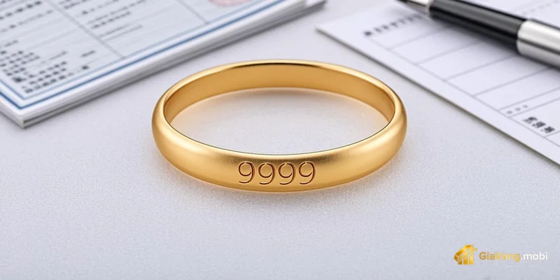 Các sản phẩm nhẫn vàng 9999 từ nhiều thương hiệu trưng bày để so sánh