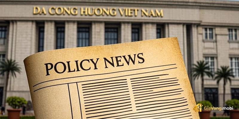 Nhân viên ngân hàng kiểm tra vàng miếng tại quầy giao dịch vàng