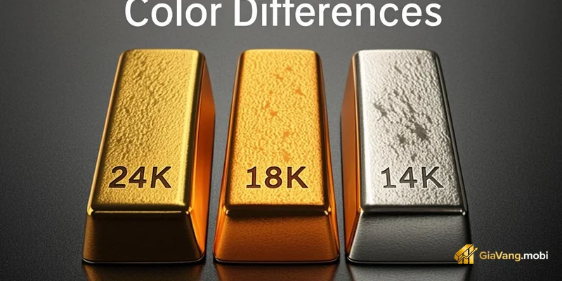 Trang sức vàng tây 18K với nhiều thiết kế và màu sắc đa dạng
